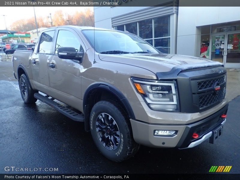 Front 3/4 View of 2021 Titan Pro-4X Crew Cab 4x4