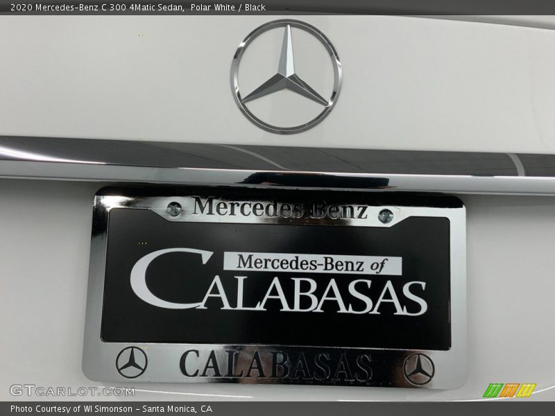 Polar White / Black 2020 Mercedes-Benz C 300 4Matic Sedan