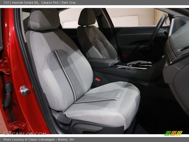 Calypso Red / Dark Gray 2021 Hyundai Sonata SEL