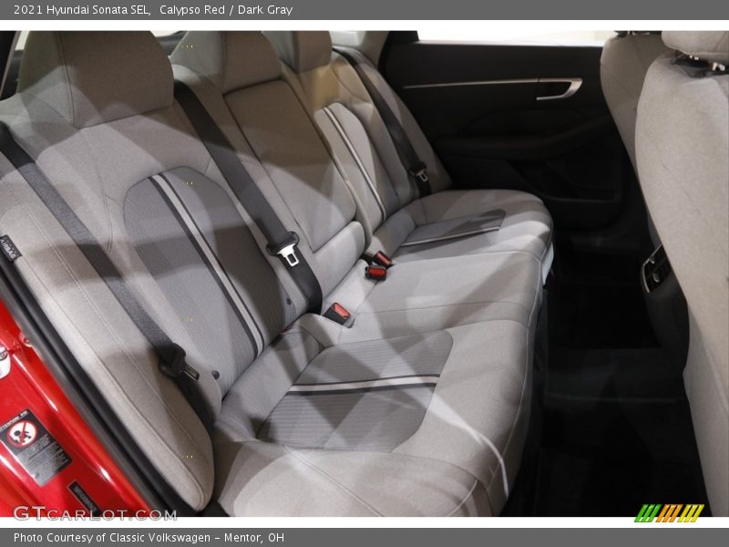 Calypso Red / Dark Gray 2021 Hyundai Sonata SEL