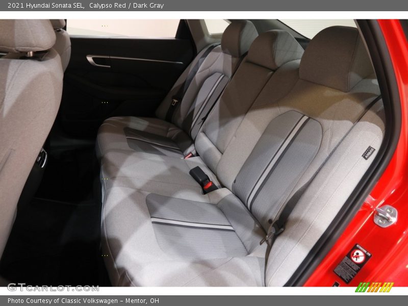 Calypso Red / Dark Gray 2021 Hyundai Sonata SEL
