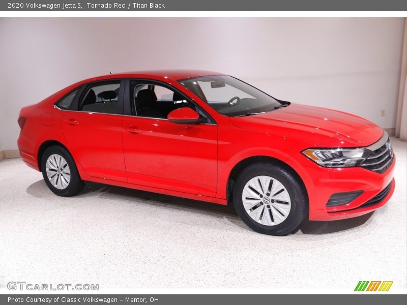 Tornado Red / Titan Black 2020 Volkswagen Jetta S