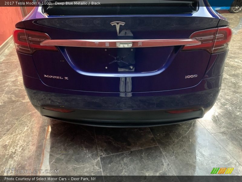Deep Blue Metallic / Black 2017 Tesla Model X 100D