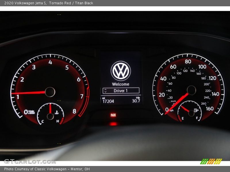 Tornado Red / Titan Black 2020 Volkswagen Jetta S