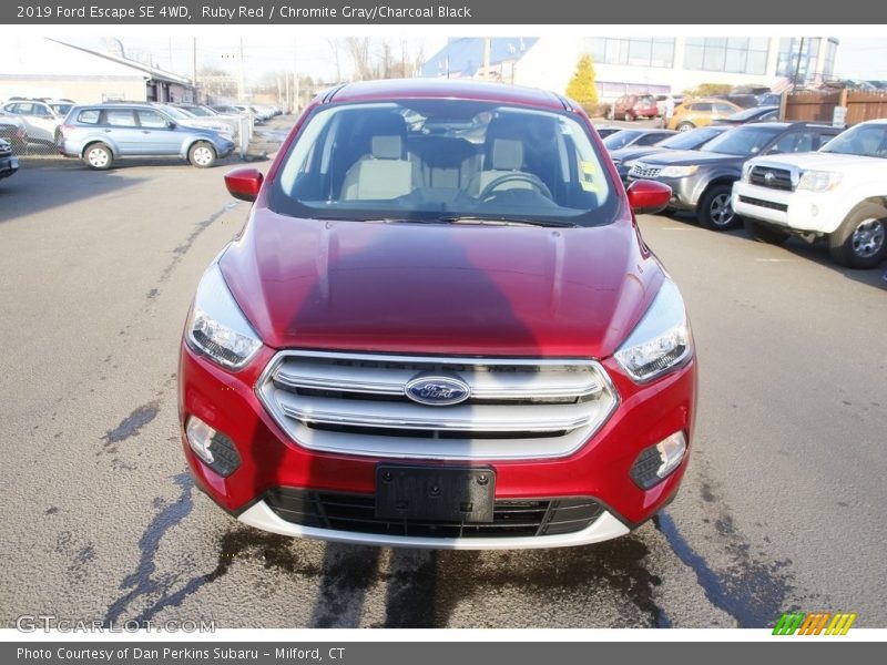 Ruby Red / Chromite Gray/Charcoal Black 2019 Ford Escape SE 4WD