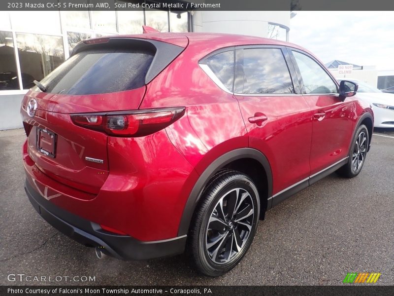 Soul Red Crystal Metallic / Parchment 2023 Mazda CX-5 S Premium AWD