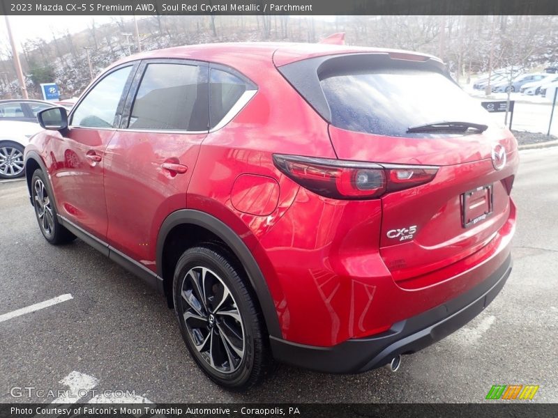 Soul Red Crystal Metallic / Parchment 2023 Mazda CX-5 S Premium AWD
