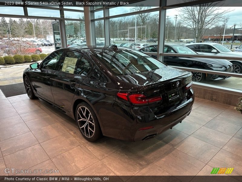 Black Sapphire Metallic / Black 2023 BMW 5 Series 540i xDrive Sedan