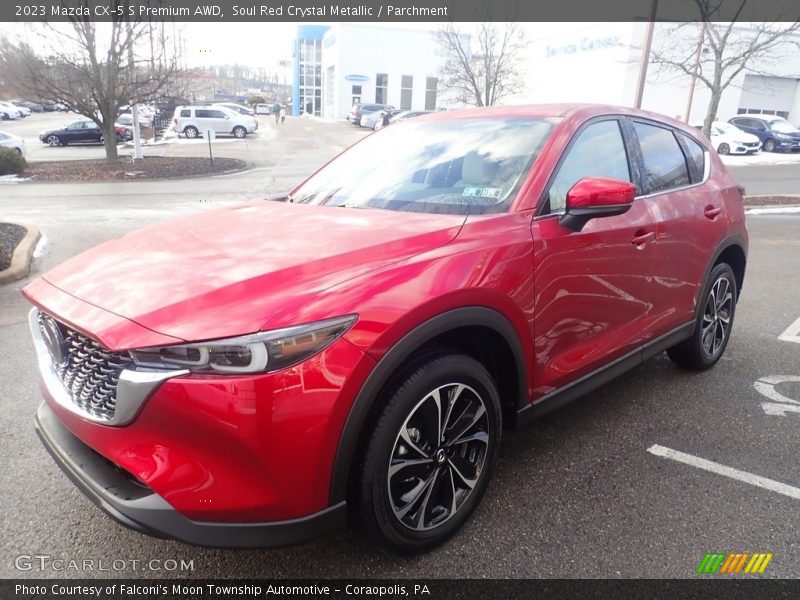 Soul Red Crystal Metallic / Parchment 2023 Mazda CX-5 S Premium AWD