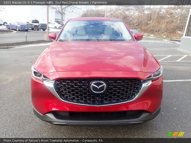 Soul Red Crystal Metallic / Parchment 2023 Mazda CX-5 S Premium AWD