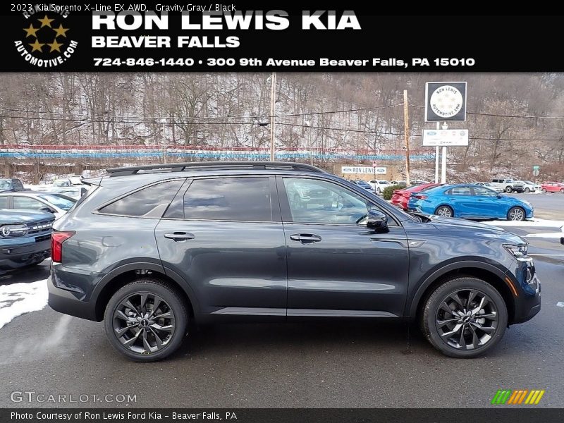 Gravity Gray / Black 2023 Kia Sorento X-Line EX AWD