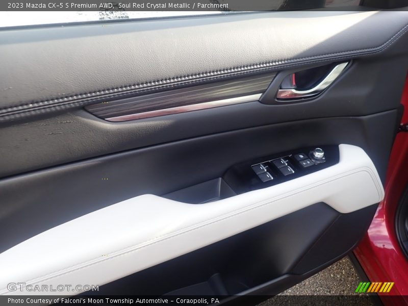 Soul Red Crystal Metallic / Parchment 2023 Mazda CX-5 S Premium AWD