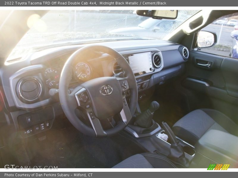 Midnight Black Metallic / Cement/Black 2022 Toyota Tacoma TRD Off Road Double Cab 4x4