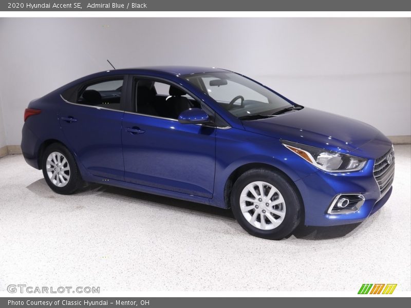 Admiral Blue / Black 2020 Hyundai Accent SE