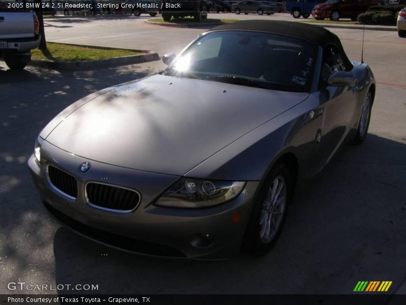 Sterling Grey Metallic / Black 2005 BMW Z4 2.5i Roadster