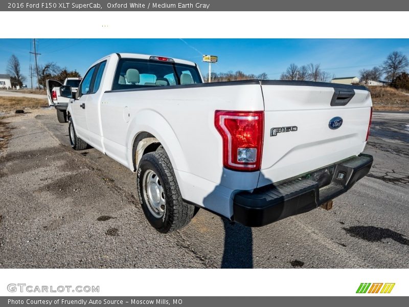 Oxford White / Medium Earth Gray 2016 Ford F150 XLT SuperCab