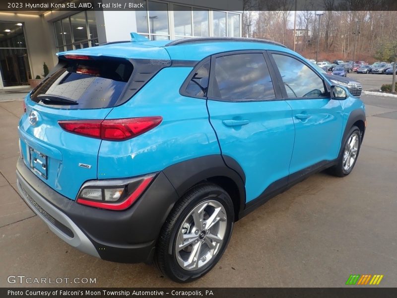 Teal Isle / Black 2023 Hyundai Kona SEL AWD