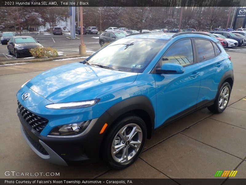 Teal Isle / Black 2023 Hyundai Kona SEL AWD