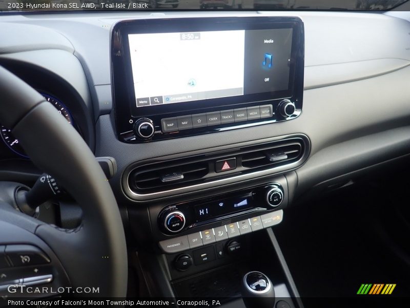 Teal Isle / Black 2023 Hyundai Kona SEL AWD