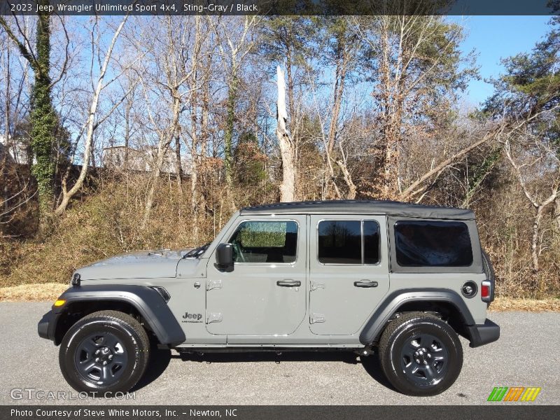 Sting-Gray / Black 2023 Jeep Wrangler Unlimited Sport 4x4