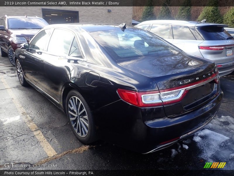 Infinite Black Metallic / Ebony 2019 Lincoln Continental Select AWD