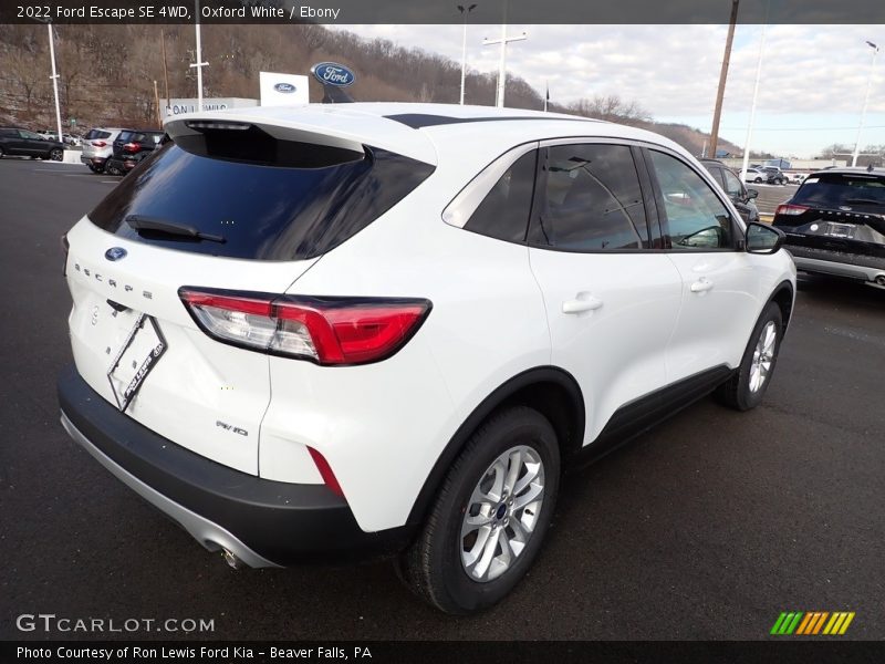 Oxford White / Ebony 2022 Ford Escape SE 4WD