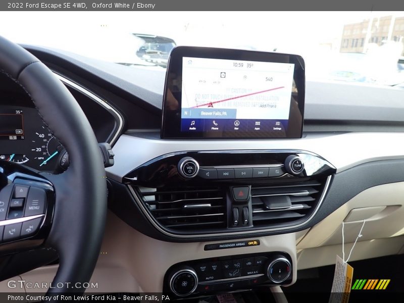 Oxford White / Ebony 2022 Ford Escape SE 4WD