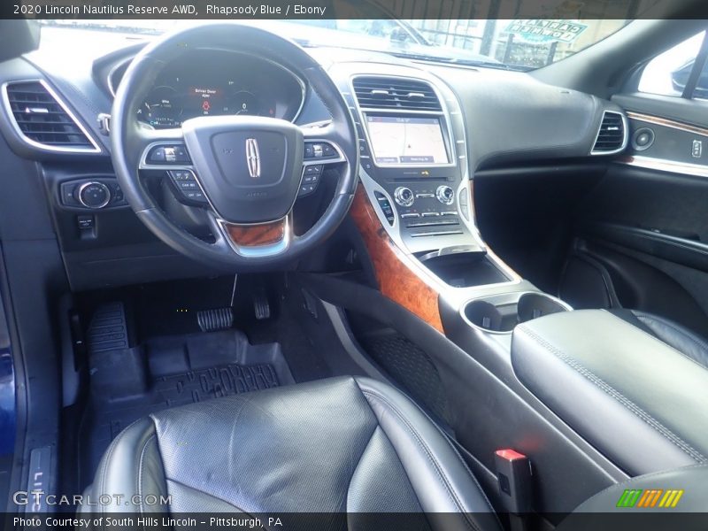  2020 Nautilus Reserve AWD Ebony Interior