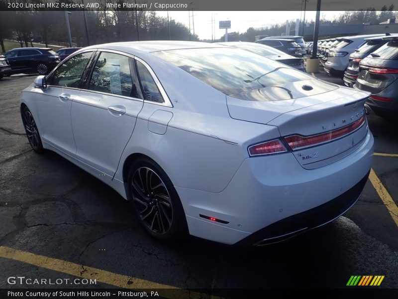 White Platinum / Cappuccino 2020 Lincoln MKZ Reserve AWD