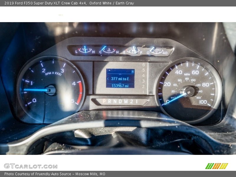 Oxford White / Earth Gray 2019 Ford F350 Super Duty XLT Crew Cab 4x4