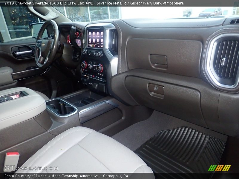 Silver Ice Metallic / Gideon/Very Dark Atmosphere 2019 Chevrolet Silverado 1500 LTZ Crew Cab 4WD
