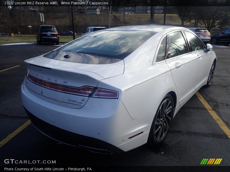 White Platinum / Cappuccino 2020 Lincoln MKZ Reserve AWD