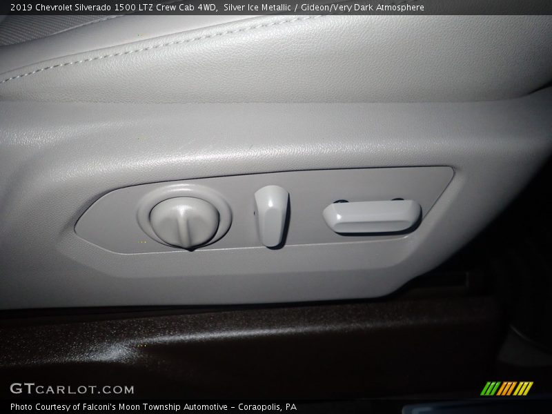 Silver Ice Metallic / Gideon/Very Dark Atmosphere 2019 Chevrolet Silverado 1500 LTZ Crew Cab 4WD