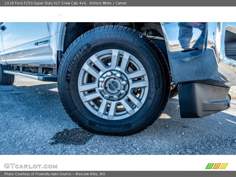 Oxford White / Camel 2018 Ford F250 Super Duty XLT Crew Cab 4x4