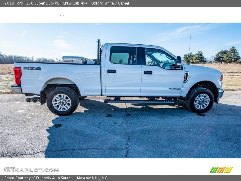Oxford White / Camel 2018 Ford F250 Super Duty XLT Crew Cab 4x4