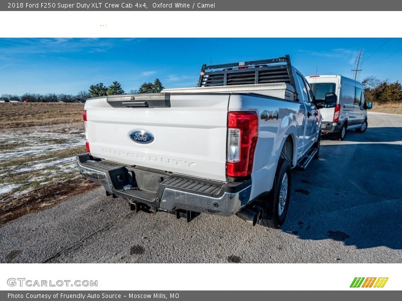 Oxford White / Camel 2018 Ford F250 Super Duty XLT Crew Cab 4x4