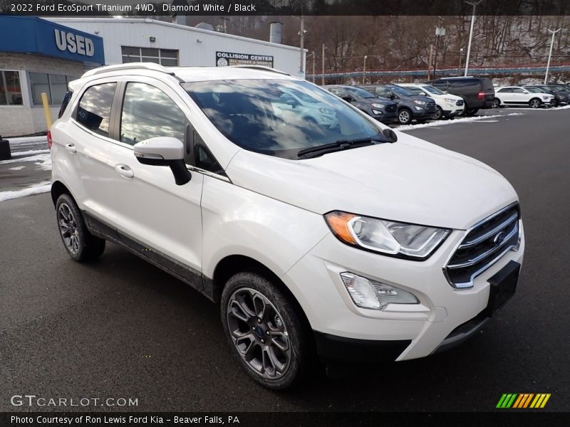 Diamond White / Black 2022 Ford EcoSport Titanium 4WD
