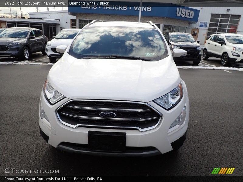 Diamond White / Black 2022 Ford EcoSport Titanium 4WD