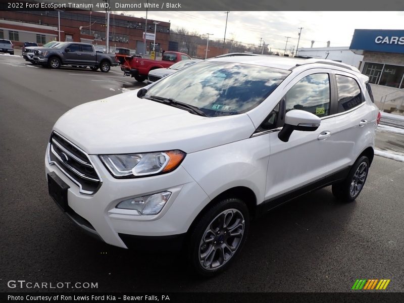 Diamond White / Black 2022 Ford EcoSport Titanium 4WD