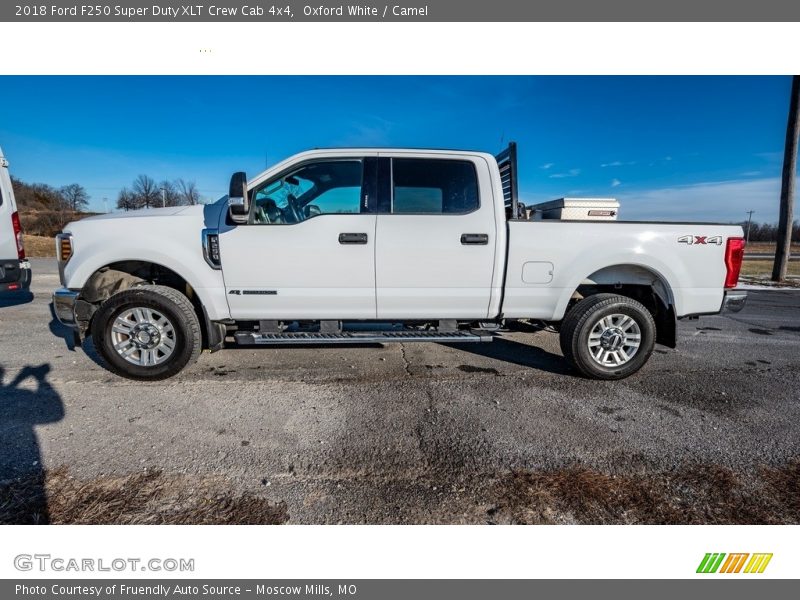 Oxford White / Camel 2018 Ford F250 Super Duty XLT Crew Cab 4x4