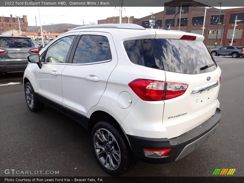 Diamond White / Black 2022 Ford EcoSport Titanium 4WD