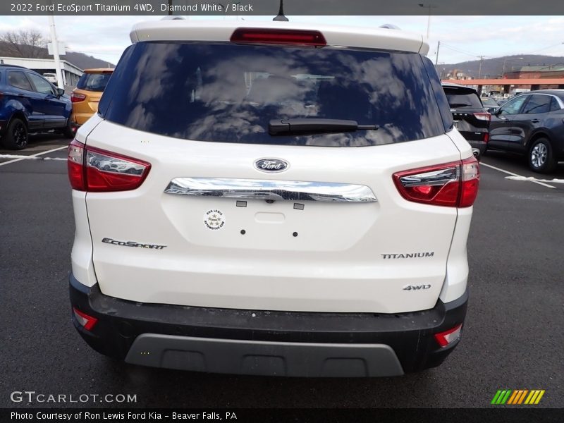 Diamond White / Black 2022 Ford EcoSport Titanium 4WD