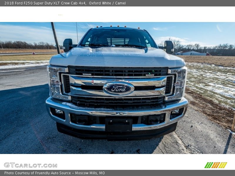 Oxford White / Camel 2018 Ford F250 Super Duty XLT Crew Cab 4x4