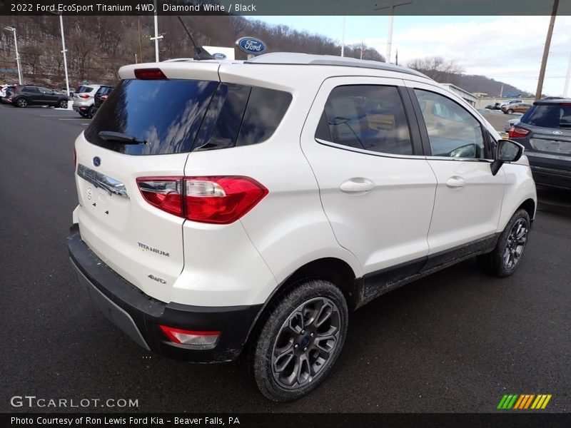 Diamond White / Black 2022 Ford EcoSport Titanium 4WD