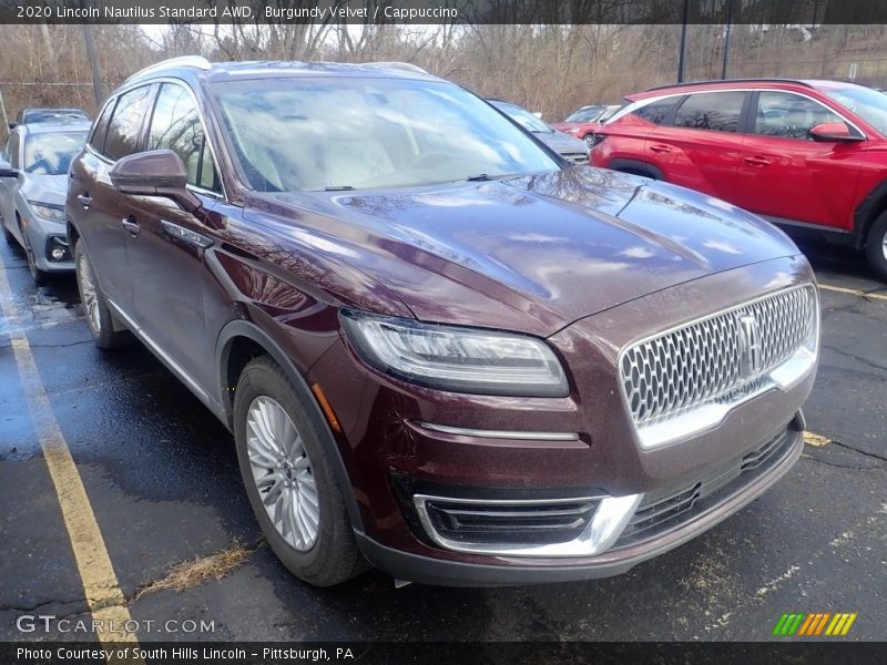 Burgundy Velvet / Cappuccino 2020 Lincoln Nautilus Standard AWD