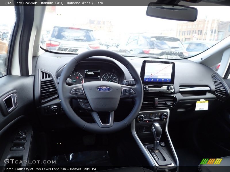 Diamond White / Black 2022 Ford EcoSport Titanium 4WD