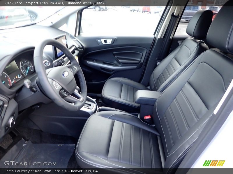 Diamond White / Black 2022 Ford EcoSport Titanium 4WD