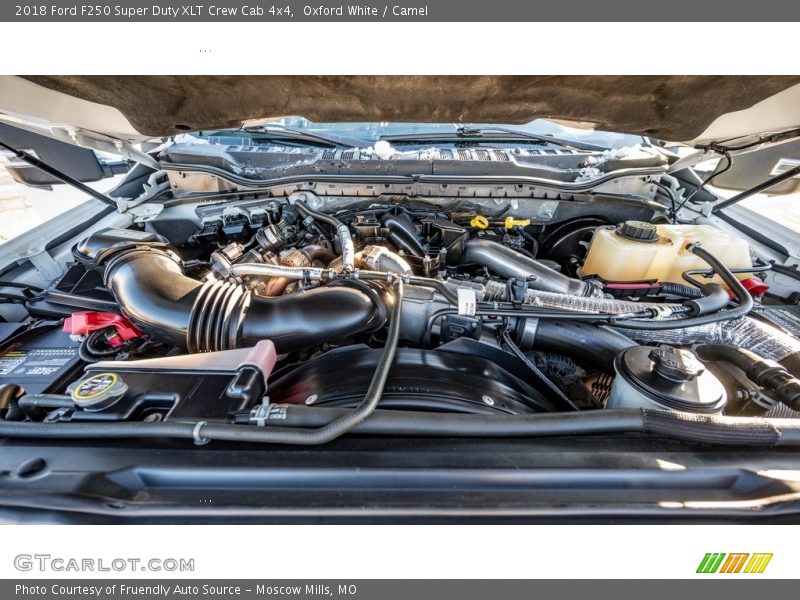 Oxford White / Camel 2018 Ford F250 Super Duty XLT Crew Cab 4x4