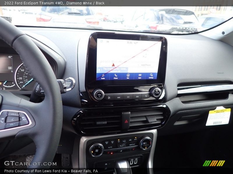 Diamond White / Black 2022 Ford EcoSport Titanium 4WD