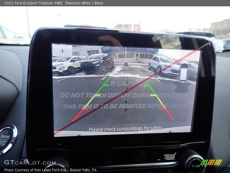 Diamond White / Black 2022 Ford EcoSport Titanium 4WD